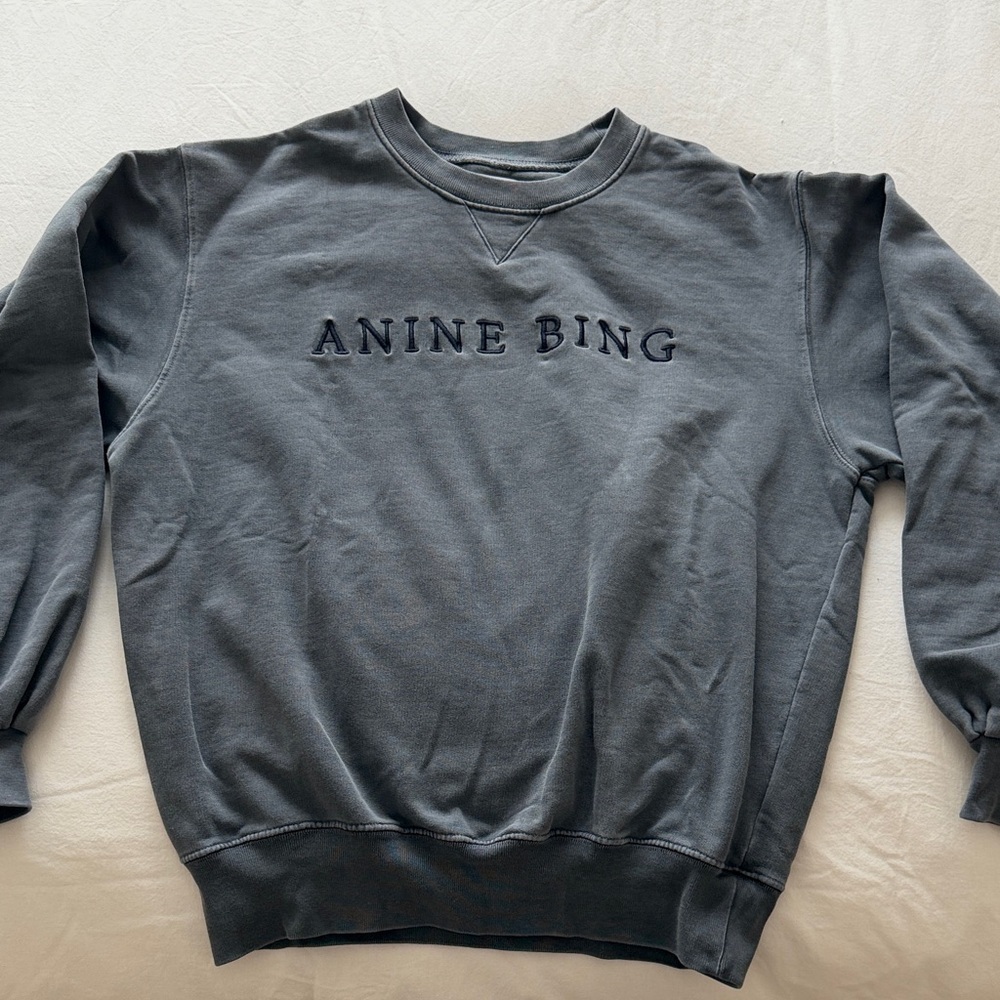 Anine Bing Charcoal Crewneck